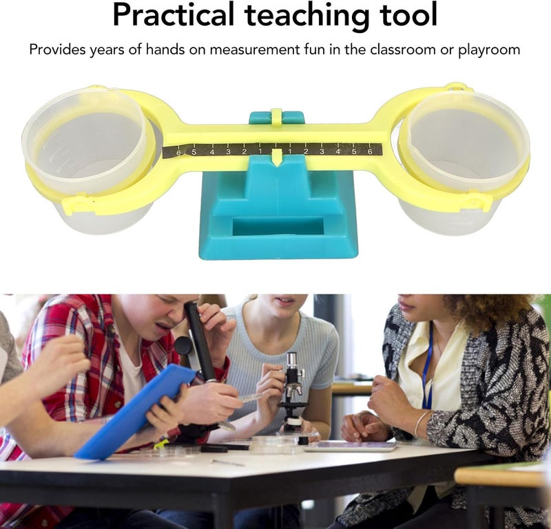 MUNEFE Plastic Students Balance Scale, Bucket Balance Scale, Nestable Pan Balance for Mass Measurement Teaching - Image 3